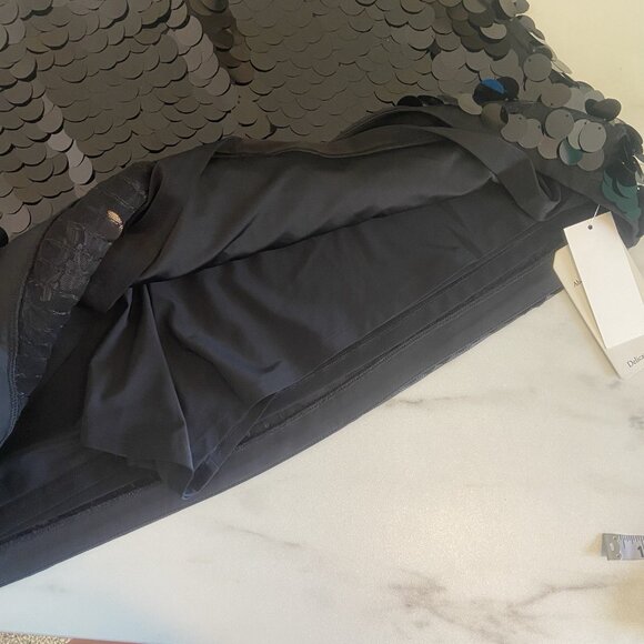 NWT Abercrombie & Fitch Scarlett Sequin Mini Skort Skirt Black Sequined XL Party - Picture 11 of 11